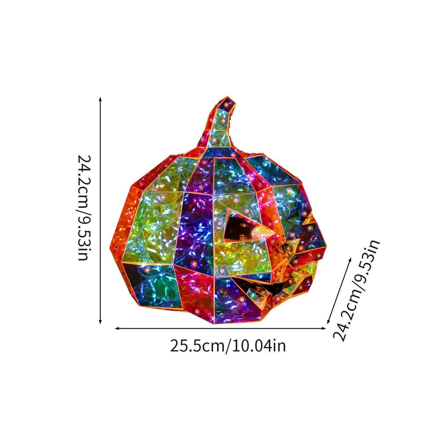 Ryxilo Ghost Face Pumpkin Infinity Lights Decoration