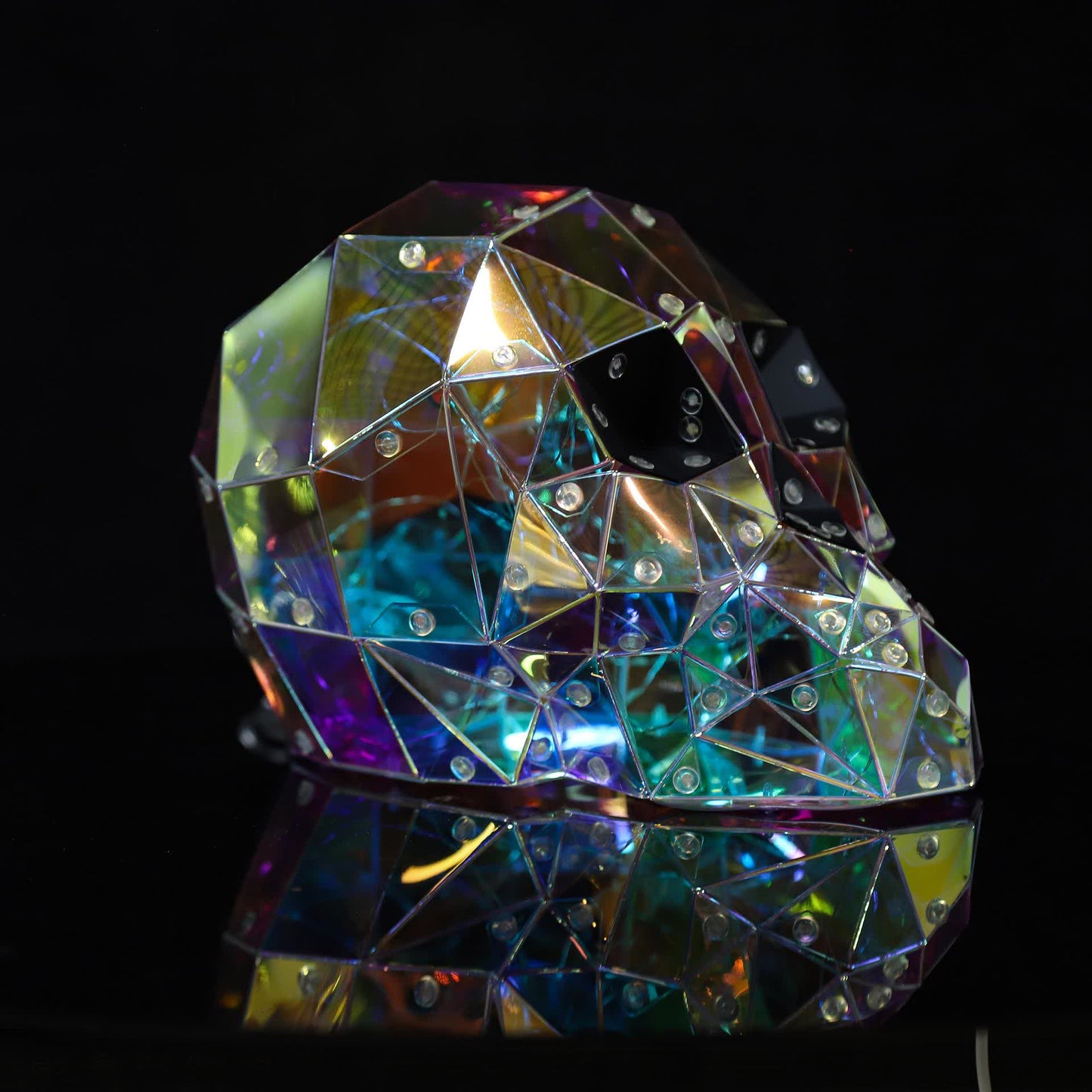 Ryxilo 3D Skull Infinity Lights Halloween Decoration