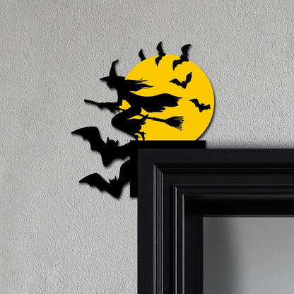 Ryxilo Witch & Bats Halloween Door Corner Decoration