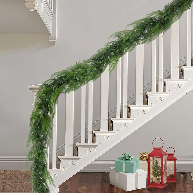 Ryxilo PE Faux Greenery Olive Branch Christmas Garland