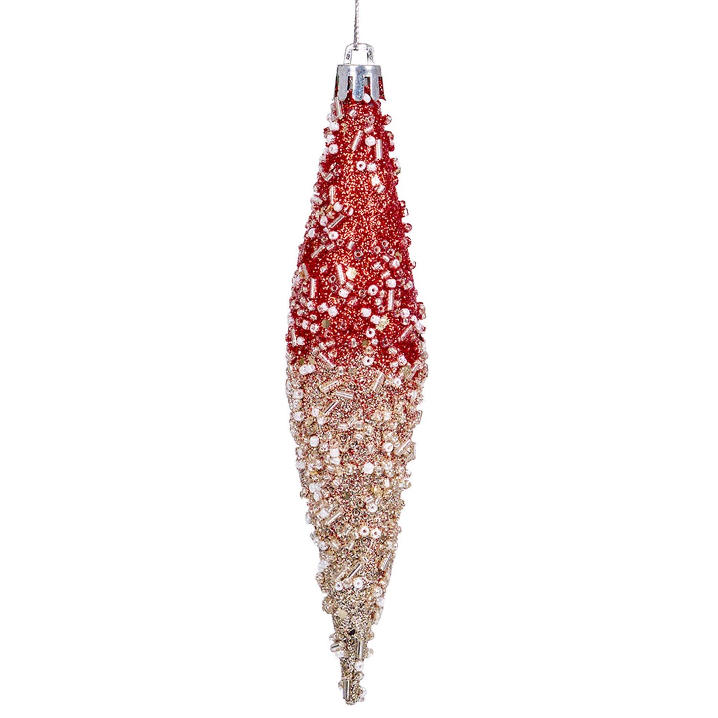 Ryxilo Gradient Glitter Christmas Tree Ornament Set