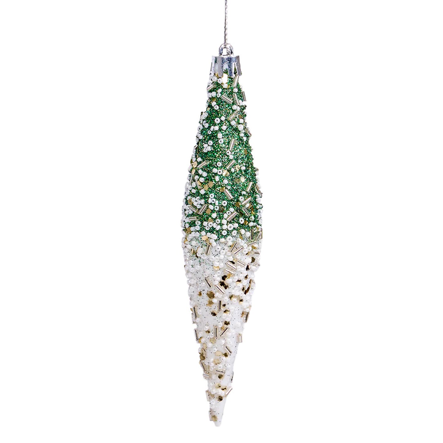 Ryxilo Gradient Glitter Christmas Tree Ornament Set