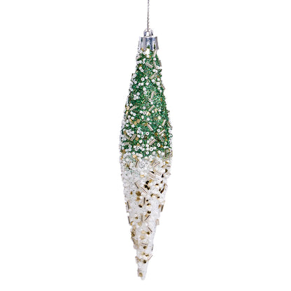 Ryxilo Gradient Glitter Christmas Tree Ornament Set