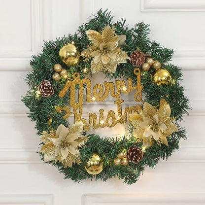 🎄 Classic Christmas Wreath - Traditional Evergreen Decoration with Pine Cones & Berries
