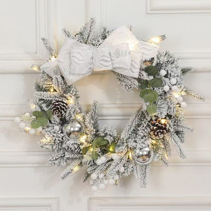 🎄 Classic Christmas Wreath - Traditional Evergreen Decoration with Pine Cones & Berries