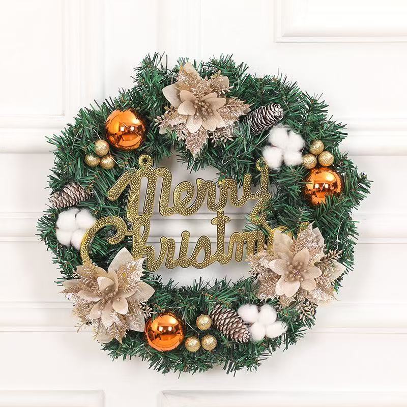 🎄 Classic Christmas Wreath - Traditional Evergreen Decoration with Pine Cones & Berries