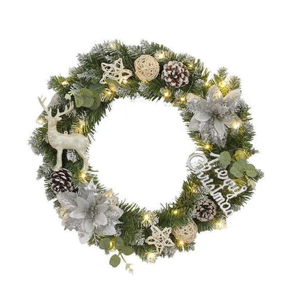 🎄 Classic Christmas Wreath - Traditional Evergreen Decoration with Pine Cones & Berries