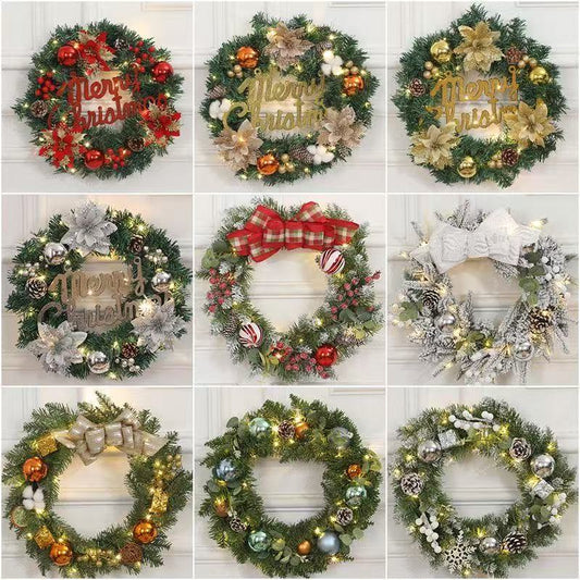 🎄 Classic Christmas Wreath - Traditional Evergreen Decoration with Pine Cones & Berries