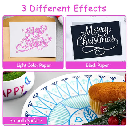 ✨ RXILO Outline Shimmer Markers – 36 &amp; 48 Glitter Metallic Gel Pens