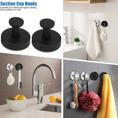 ✨ 2 PCS Suction Cup Hooks for Shower