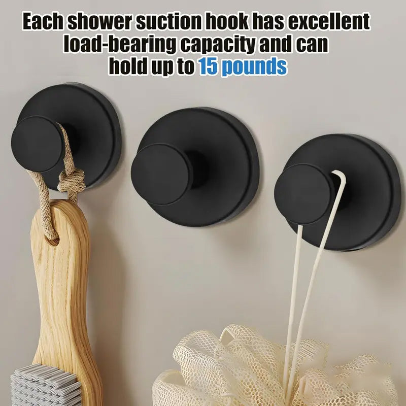 ✨ 2 PCS Suction Cup Hooks for Shower